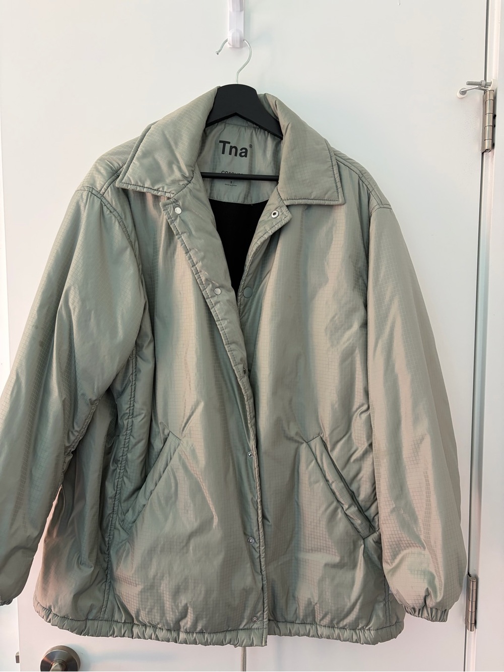 TNA Sage Green Puffer Jacket